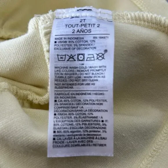 Janie and Jack Yellow Flutter Strap Dress 2T, Eyelet Lace, Spring/Summer - Picture 7 of 7